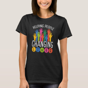 Backprint Helping People Volunteer T-Shirt