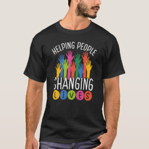 Backprint Helping People Volunteer T-Shirt