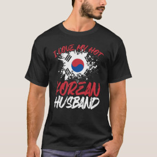 Backprint I Love My Hot Korean Husband T-Shirt