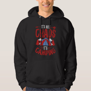 Backprint It´s Not Chaos It´s Camping Camping Hoodie