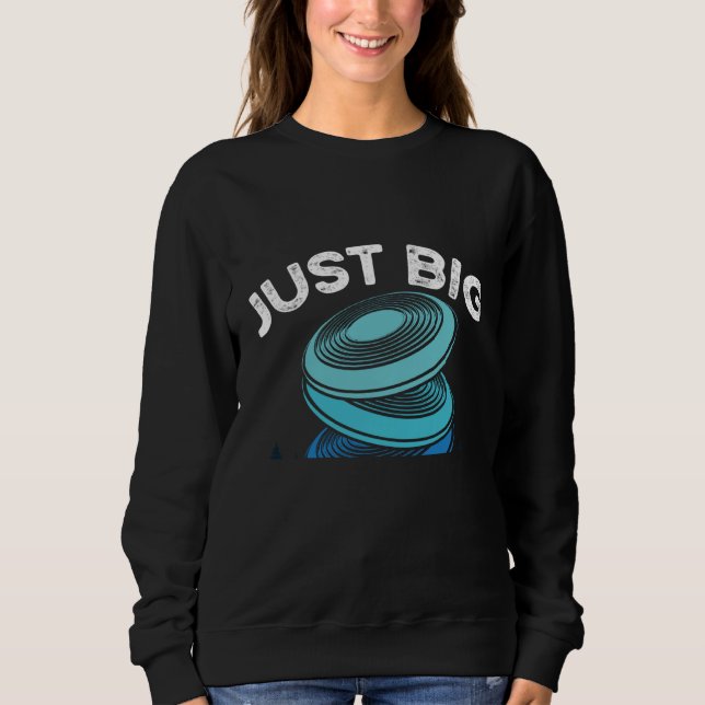 Backprint Just Big Discs Ultimate Frisbee Sweatshirt (Front)