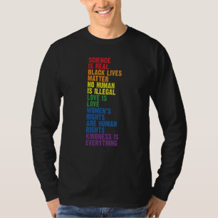 Backprint Kindness is everything LGBTQ+ Pride 1 T-Shirt