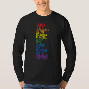 Backprint Kindness is everything LGBTQ+ Pride 2 T-Shirt