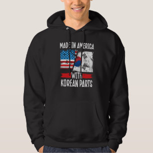 Backprint Made In America With Korean Parts Asian Hoodie