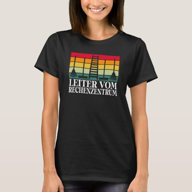 Backprint manager from the data center gardening   T-Shirt (Front)
