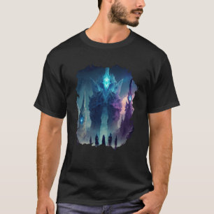 Backprint Mystical alien planet futuristic journey T-Shirt