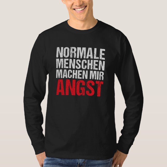 Backprint Normal people scare me  3 T-Shirt (Front)