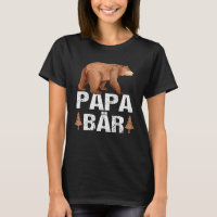 Backprint papa bear bear symbol for dads and dads