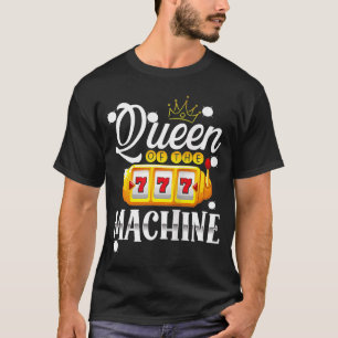 Backprint Queen Of The Machine Slot Machine Tank T