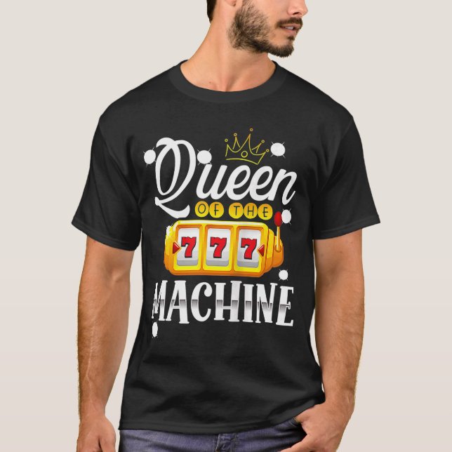 Backprint Queen Of The Machine Slot Machine Tank T (Front)