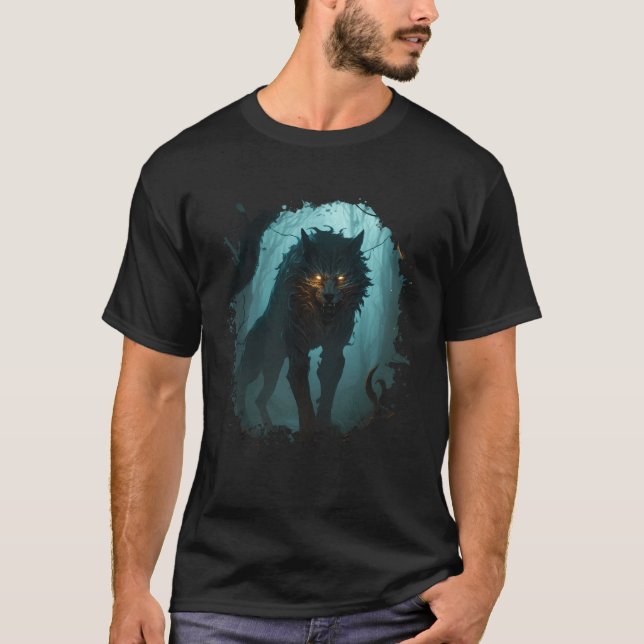 Backprint Shadowhunters in the darkest forest a le T-Shirt (Front)