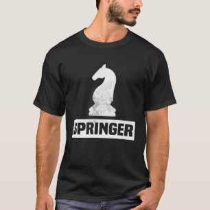 Backprint Springer Chess Figure T-Shirt