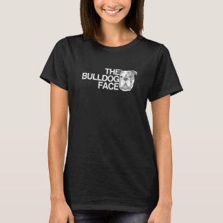 Backprint The Bulldog Face Dog and Bulldog Holder T-Shirt