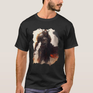 Backprint The epic warrior bravery in the dark T-Shirt