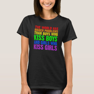 Backprint The world has bigger problems than LGBTQ T-Shirt