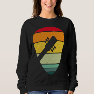 Backprint Vintage Retro Rock & Roll Music and Guit Sweatshirt