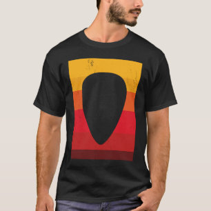 Backprint Vintage Retro Rock & Roll Music and Guit T-Shirt