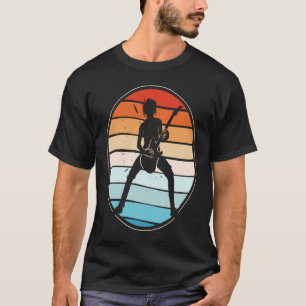 Backprint Vintage Retro Rock & Roll Music and Guit T-Shirt
