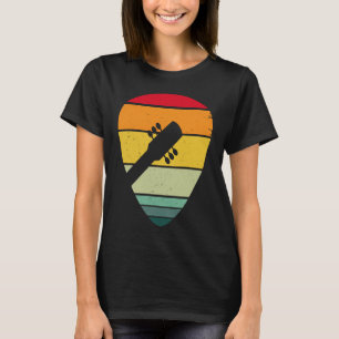 Backprint Vintage Retro Rock & Roll Music and Guit T-Shirt