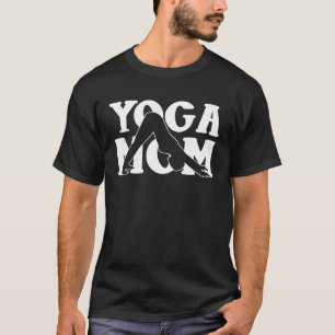 Backprint yoga mum T-Shirt