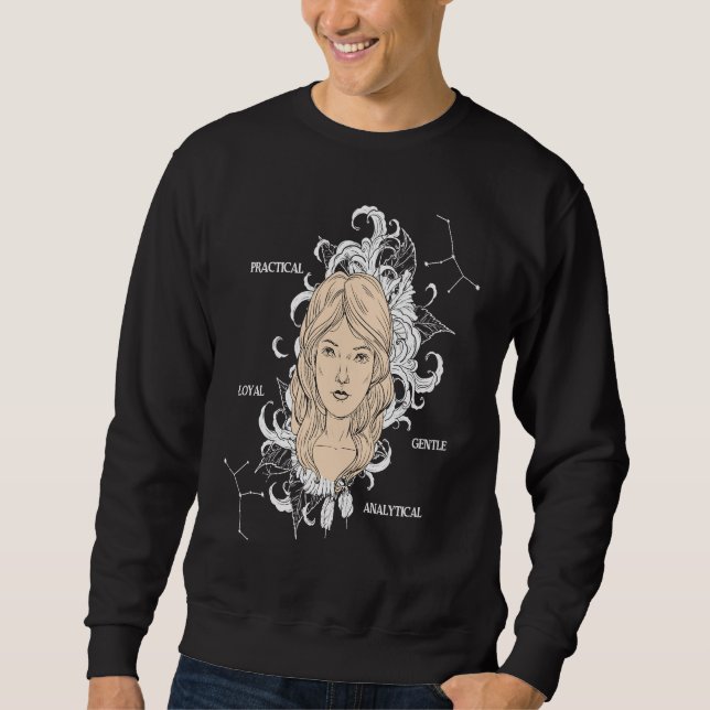 Backprint Zodiac Virgo Sweatshirt (Front)