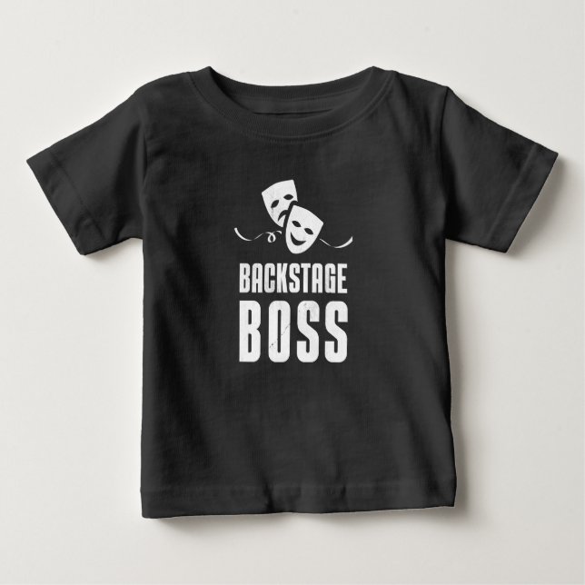 Backstage Boss Theatre Stagehand Crew Baby T-Shirt (Front)
