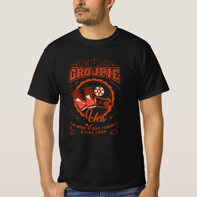 BACKSTAGE Groupie Gift Roadie Stage Crew T-Shirt (Front)