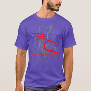 Backtrack Kali Linu design with Dragon and Red T-Shirt