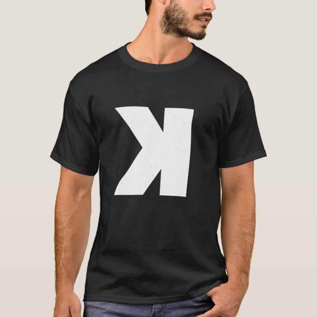Backwards K Strikeout Baseball Softball Pitcher T  T-Shirt (Front)