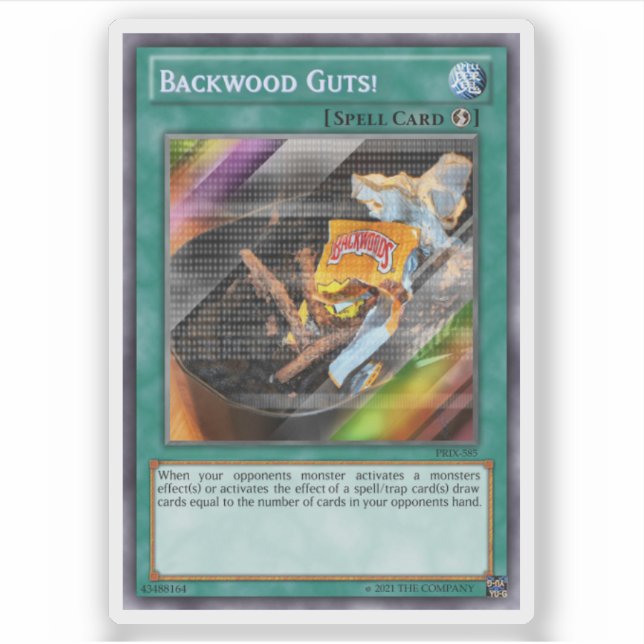 Backwood Guts Trading Card (Front)