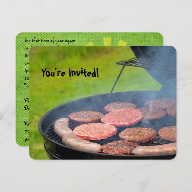 Backyard Barbecue Invitation (Front/Back)