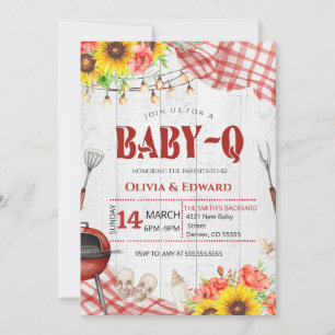 Backyard BBQ Baby Shower Invitation