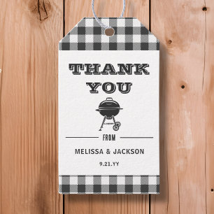 Backyard BBQ Baby Shower Thank You Favour Gift Tags
