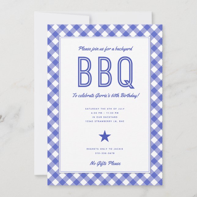 Backyard BBQ | Barbecue Party Invitation (Front)