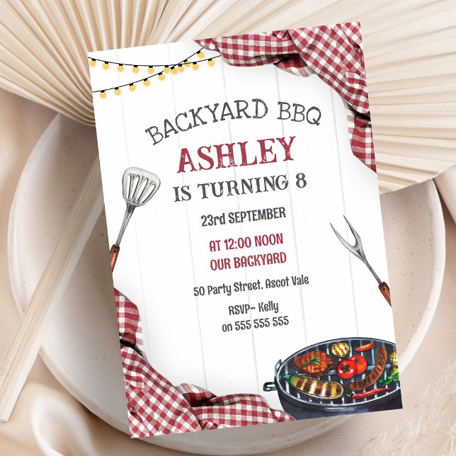 Backyard BBQ Birthday Party Invitation (Creator Uploaded)