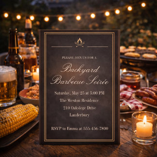 Backyard BBQ Soirée Invitation