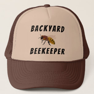 Backyard Beekeeper Brown Truckers Cap