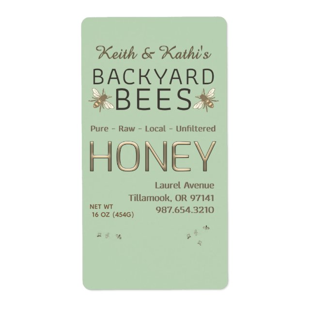 Backyard Bees Hives Little Bees Garden Green (Front)