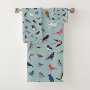 Backyard Birdies One Bath Towel Set