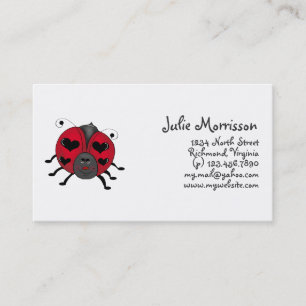 Backyard Buggies · Smiling Ladybug Business Card