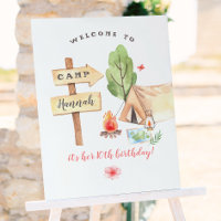 Backyard Camping Girls Birthday Party