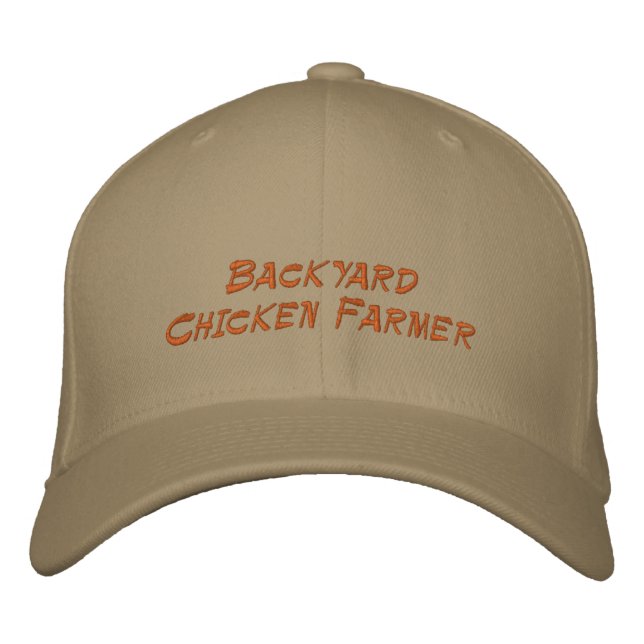Backyard Chicken Farmer Embroidered Hat (Front)
