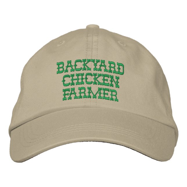 Backyard Chicken Farmer Embroidered Hat (Front)