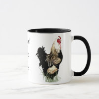 Backyard Chicken Farmer with Rooster Design