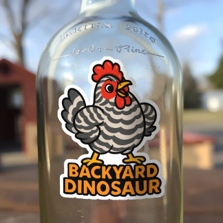 Backyard Dinosaur Barred Plymouth Rock Chicken Fun