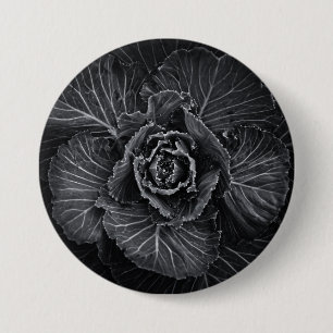 Backyard Flowers In Black And White No 108 7.5 Cm Round Badge