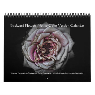 Backyard Flowers No 110 Color Version Calendar
