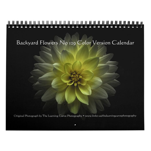 Backyard Flowers No 129 Colour Version Calendar (Cover)