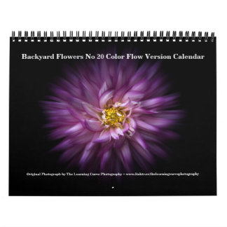 Backyard Flowers No 20 Colour Flow Version Calendar