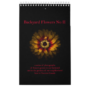 Backyard Flowers No II Calendar
